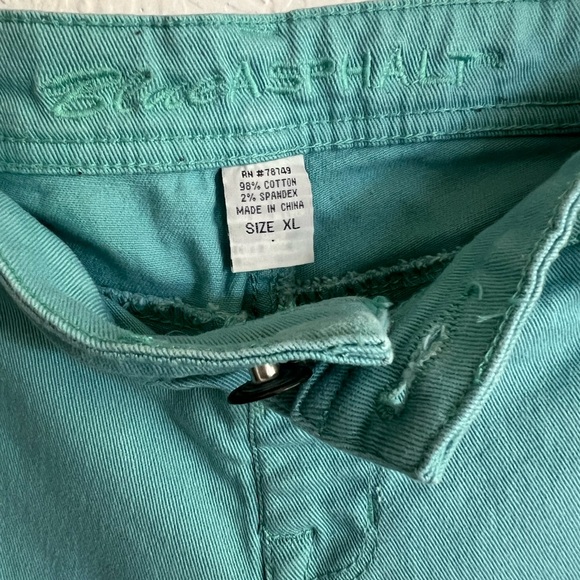 Teal Spring Summer Strech Jean Pants Modern Fit Size XL - Picture 4 of 6